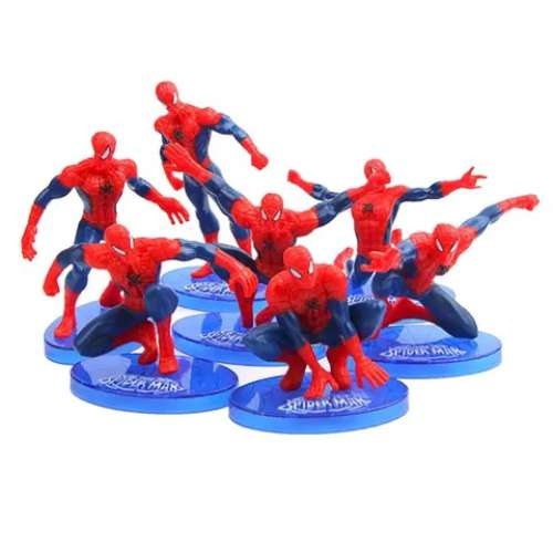 Spiderman Cake Topper Set - Click Image to Close